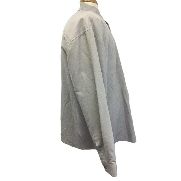 Pronto Uomo Mens Dress Oxford Shirt Tan Size XL Button L/S Tan Grey Checked - Picture 9 of 12